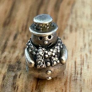 Pandora Pave Snowman Charm